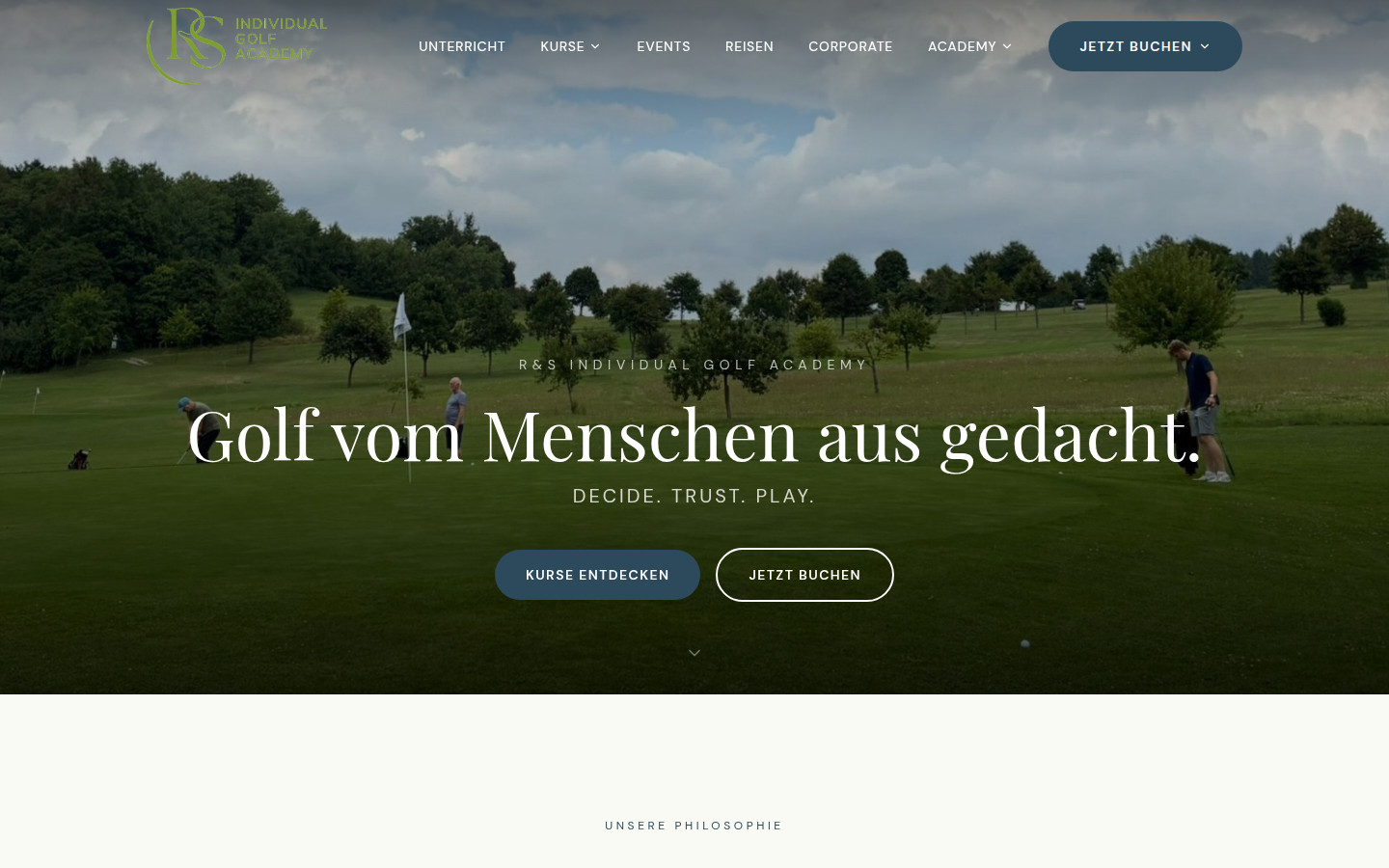 R&S Individual Golf Academy — eines der Produkte